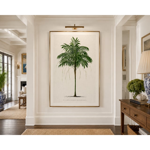 Royal Palm Study, Vintage Botanical Art Print Reproduction, 16" X 24" For Sale - Image 4 of 10