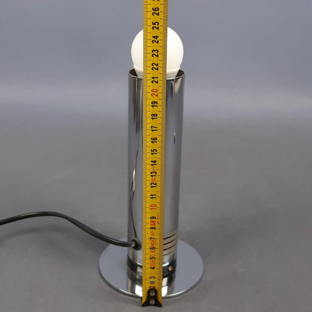 Modern Chromed Steel Table Lamp from Targetti Sankey, 1970s For Sale - Image 11 of 12