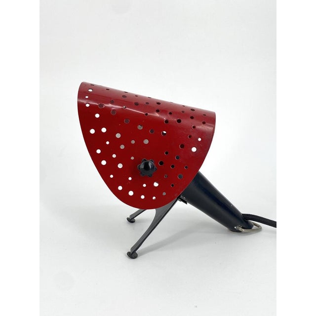 1950s Table Lamp with Perforated Shade by Ernst Igl for Hillebrand, 1950s For Sale - Image 5 of 18