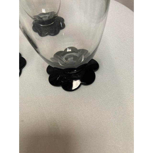 1920s H. C. Fry Lily Petal Art Deco Decanter & Glassware Set- 13 Pieces For Sale - Image 4 of 7