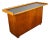 Mid Century Modern Cabinet Custom Bar Liquor White Oak Cabinet Shelves 72" Black For Sale