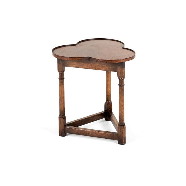Clover Leaf Occasional Table in Oak For Sale - Image 10 of 10