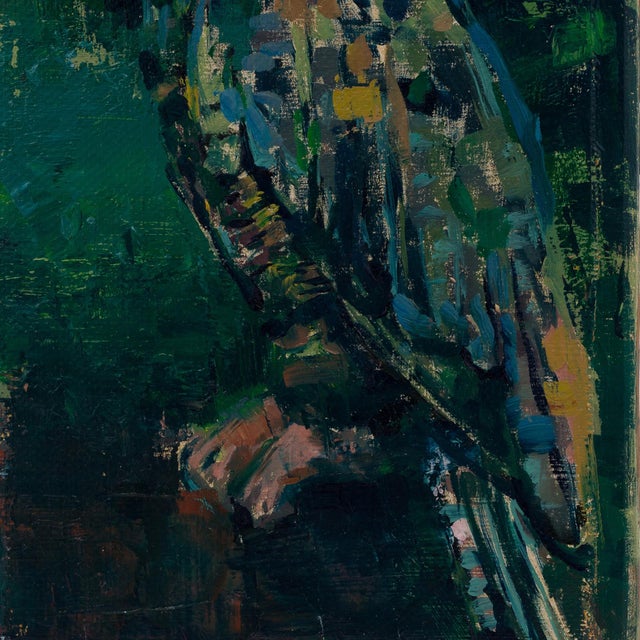 Wood Brian Keith Stephens "Butterfly Kisses for You #3" Oil Painting 2018 For Sale - Image 7 of 7