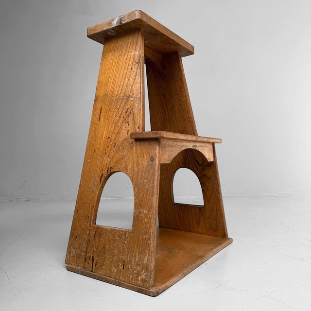 Vintage Japanese Wooden Fumidai Step Stool, 1950-1960 For Sale - Image 4 of 10