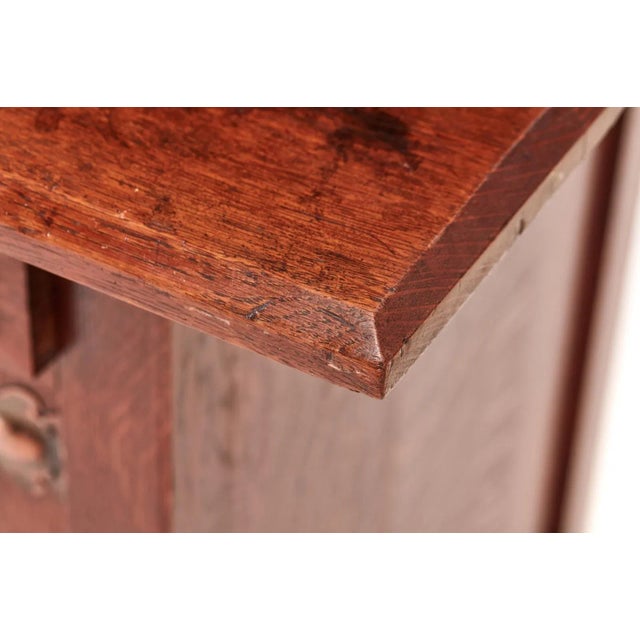 Antique Oak Arts & Crafts Sideboard For Sale - Image 14 of 16