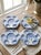 Ceramic Italian Les Ottomans Hand-Painted Blue Coral Oyster Plates - Set of 4 For Sale - Image 7 of 7