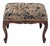 Brown Antique French Walnut Ottoman Footstool W/ Floral Carving & Cabriole Legs 1910s For Sale - Image 8 of 16