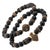 Early 21st Century Powerful Lion & Diamond Arrow Black Onyx Bracelet Set For Sale - Image 5 of 7