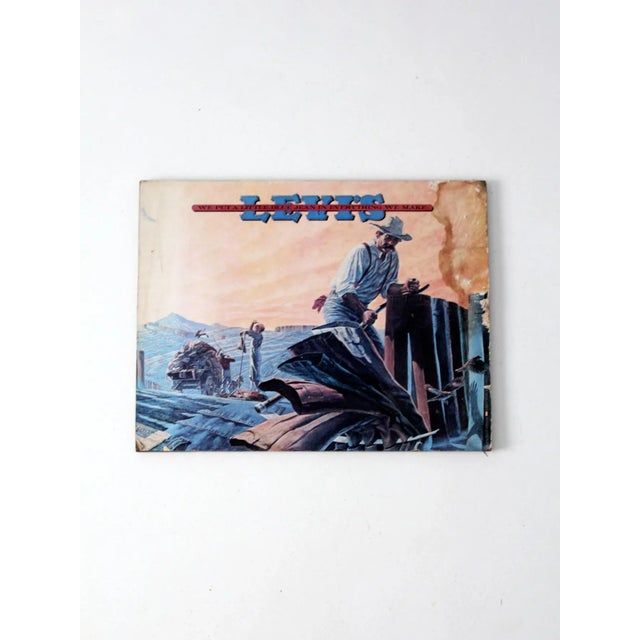 Vintage 70's Levi's Mounted Advetising Poster | Chairish