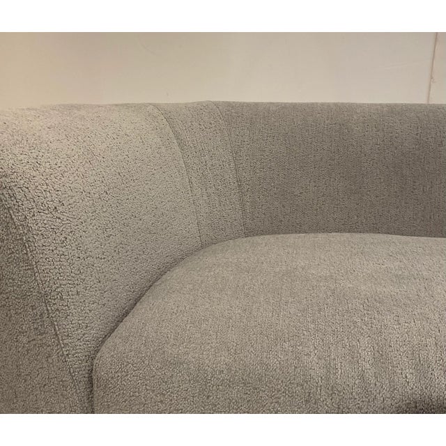 Theodore Alexander Theodore Alexander Modern Gray Boucle Sofa For Sale - Image 4 of 5