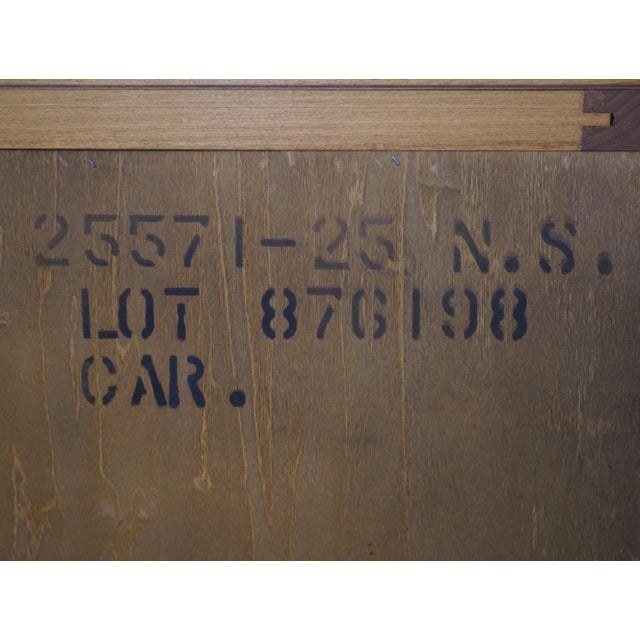 Pair Hickory White 1 Drawer Tiger Maple Inlaid Nightstands For Sale - Image 18 of 18