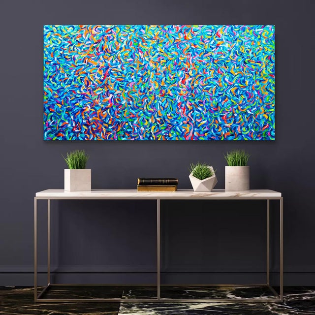 Artist Andrei Sitsko "Reflection in the Water" Modern Original Painting For Sale - Image 11 of 13