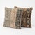 This 19'' x 20'' pillow cover set was made from authentic Turkish rug pieces — muted Anatolian bands in sage, cream and...