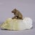 Antique Vienna Bronce Bear on a Crystal Rock A beautiful small bronze statue of a wandering bear mounted on a crystal...