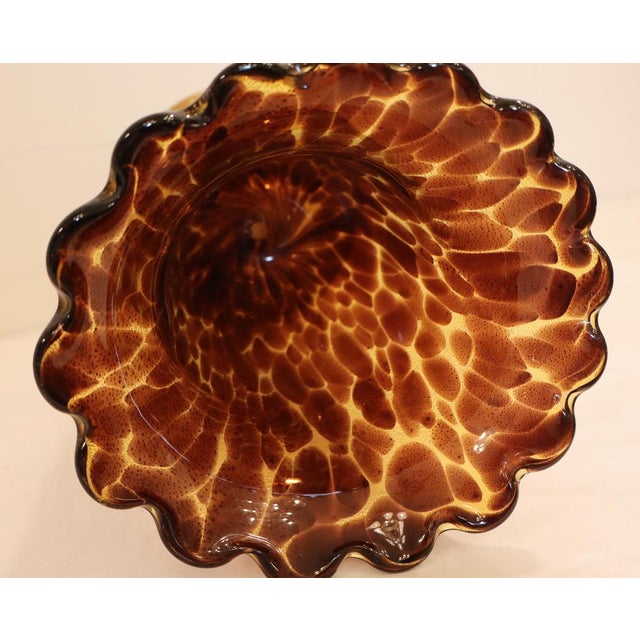 Brown and Gold Spotted Murano Glass Vase from Nor Glass, 1960s For Sale - Image 15 of 18