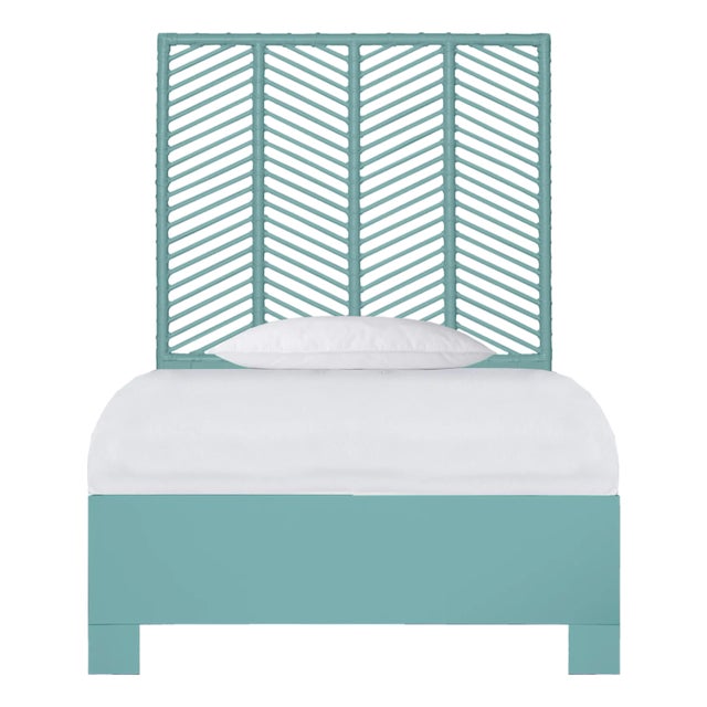 Liam Standard Bed Twin Extra Long - Turquoise For Sale