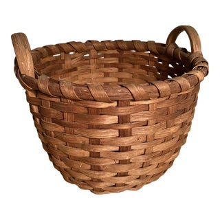 1960s Vintage Southern Split-Oak Fruit/Berry Basket For Sale