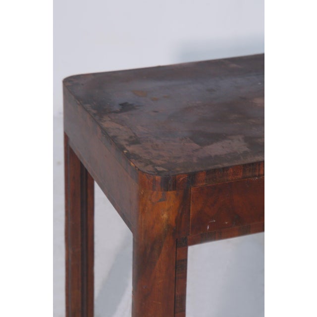 Art Deco Rationalist Italian Desk with Brass Handles, 1935 For Sale - Image 3 of 9