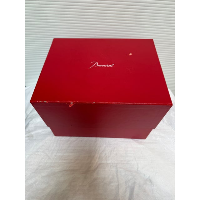 Transparent Baccarat Giverny Vase With Box For Sale - Image 8 of 12