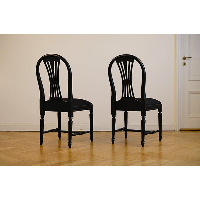Swedish Gustavian Chairs, 1960s, Set of 2 For Sale - Image 6 of 8