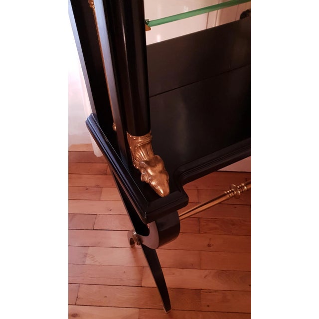 Wood Art Deco Italian Library Cabinet, 1940s For Sale - Image 7 of 13