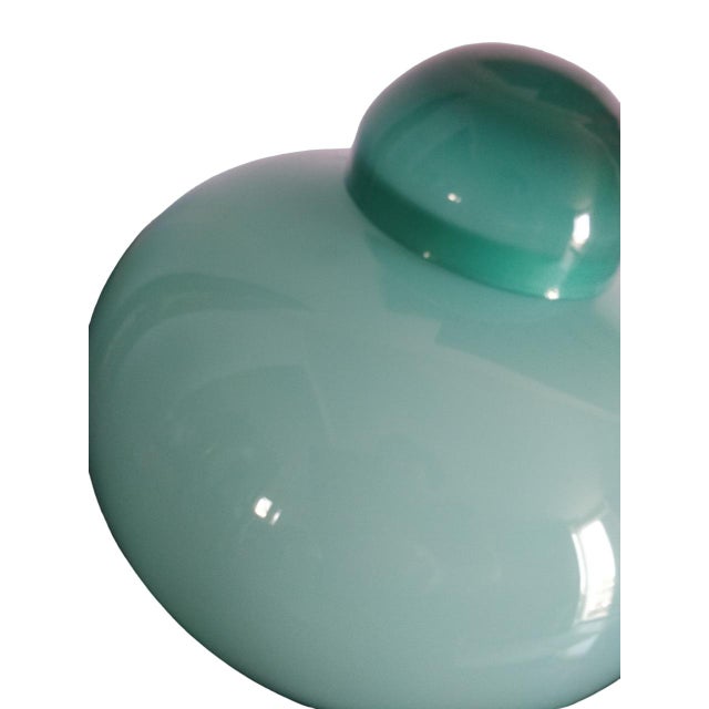 Green Glass Vase from IVV Industria Vetraria Valdarnese, 1970s For Sale - Image 4 of 11