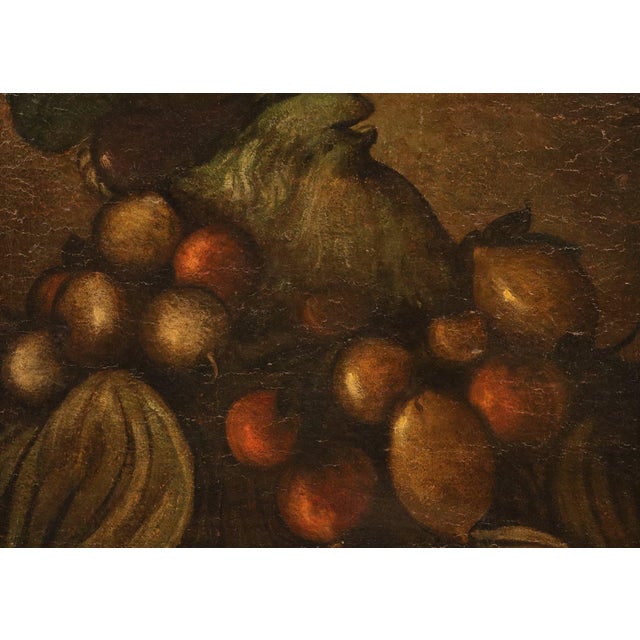 Early 18th Century Follower of Giuseppe Arcimboldo, Anthropomorphic Allegory of Winter, 18th Century, Oil Painting on Canvas, Framed For Sale - Image 5 of 12