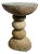 Outdoor Stacked River Rock Side Table Stool For Sale