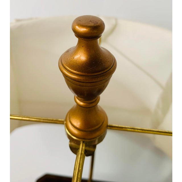 Oriental Hand-Painted Wooden Table Lamp With Floral Decoration, a Pair For Sale - Image 4 of 13