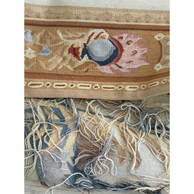 8' X 5' Large Scale French Aubusson Tapestry: "Le Thé" From the Tenture Chinoise Series / Chinoiserie Style Tapestry For Sale - Image 10 of 12