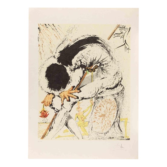 After Salvador Dali, Metamorphose des Ritter, Lithograph, 1957 For Sale