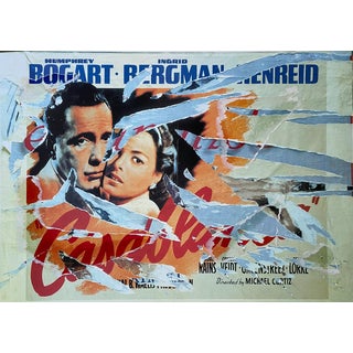 Mimmo Rotella, Casablanca, 1990, Silk-Screen For Sale