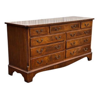 Wood Chest of 9 Drawers For Sale