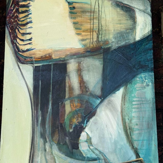 Lorraine Donaghy Owen Original Abstract Painting "Ocean Echo" 2007 For Sale - Image 10 of 12