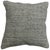 Gray color speckled pillow made from a vintage Turkish Kilim. 17'' x 18''