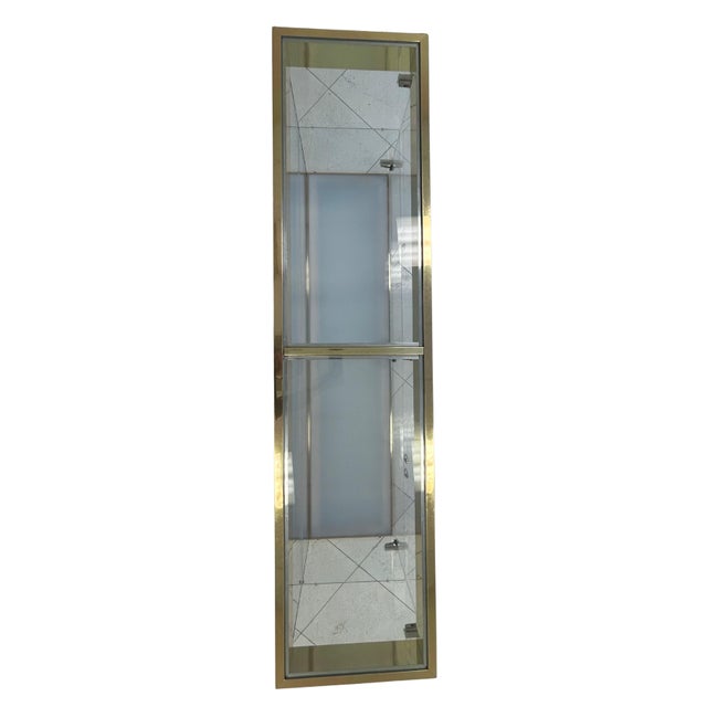 1970s 1970s Hollywood Regency Mid Century Brass and Glass Credenza For Sale - Image 5 of 7