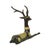 Black Vintage Bronze Reclining Deer Statue, 1970s For Sale - Image 8 of 13