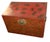 Antique Chinese Red & Gold Chinoiserie Trunk Coffee Table For Sale - Image 4 of 5