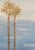 This beautiful painting is 5" x 7" and is titled "Beach Dreams." It depicts a serene seascape with an island with palm...