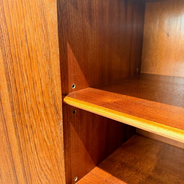 Mid Century Danish Modern Teak Highboard For Sale - Image 9 of 12