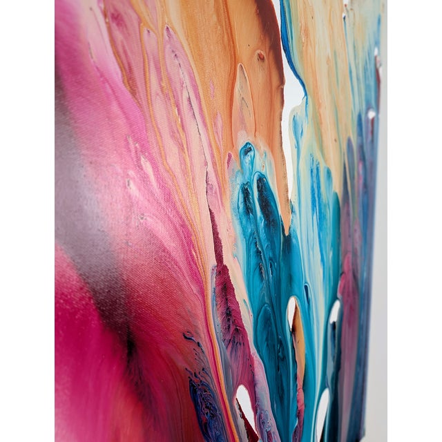 "Seascape" by Krispen Spencer — Original Acrylic Painting For Sale - Image 4 of 8