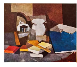 1947 After Roger De La Fresnaye Cubist "Still Life", First Limited Edition Offset Lithograph