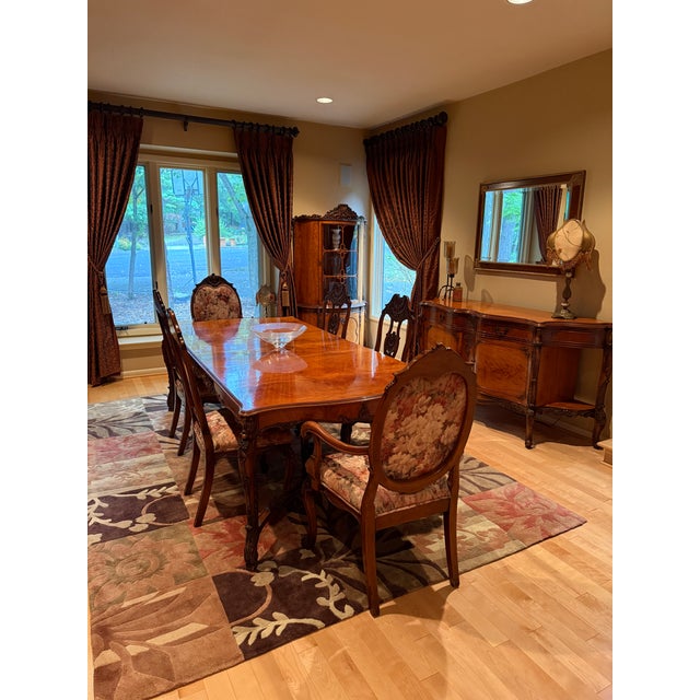 Auburn Vintage Solid Philippine Narra Wood Dining Room Table and 6 Chairs For Sale - Image 8 of 14