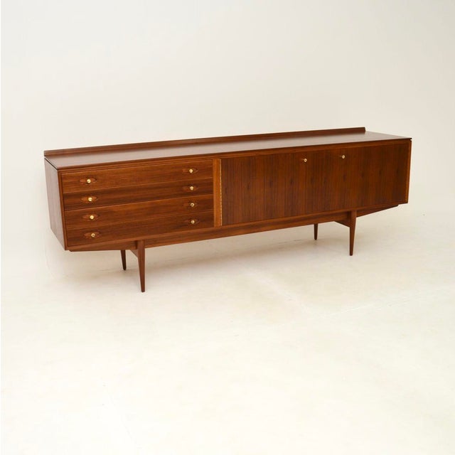 Vintage Walnut Hamilton Sideboard attributed to Robert Heritage for Archie Shine, 1950s For Sale - Image 12 of 12