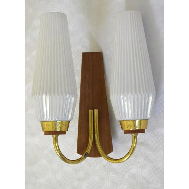 1960s Mid-Century Modern Two-Bulb Bag Lamp, 1960s For Sale - Image 5 of 5
