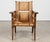 Modern Pair of Bespoke Oak Rushed Gabriel Lounge Chairs For Sale - Image 3 of 11