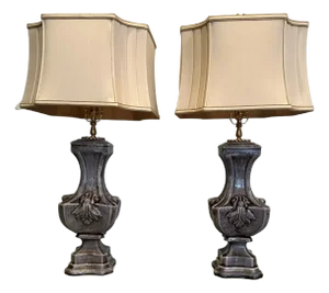 Set of Two John Richard Ceramic Table Lamps