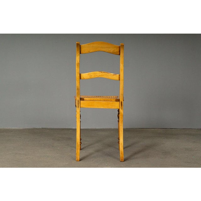 Biedermeier Chair in Birch For Sale - Image 8 of 18