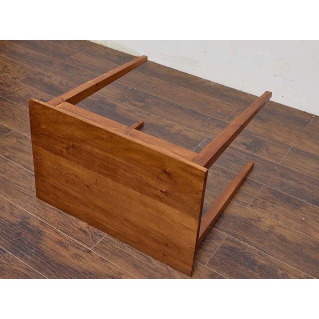 19th Century English Country House Pine Table With Tapered Legs For Sale - Image 10 of 11