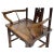 Brown Antique Chinese Qing Dynasty Style Official's Hat Armchairs - Set of 2 For Sale - Image 8 of 11